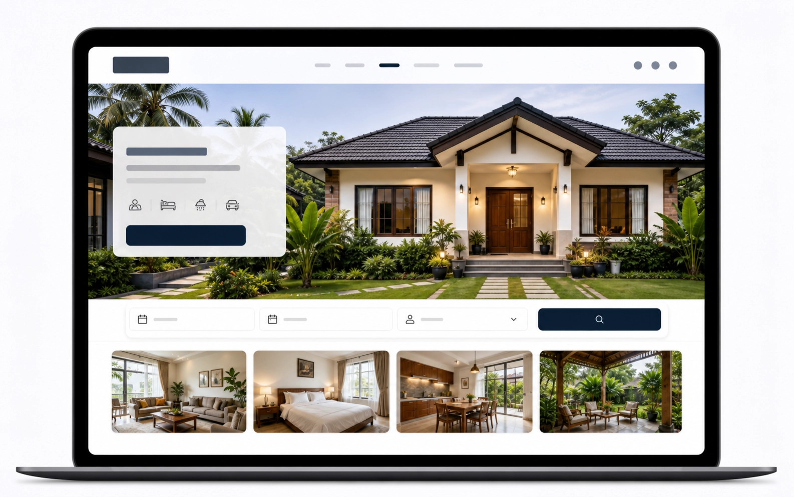 Demo layout website homestay