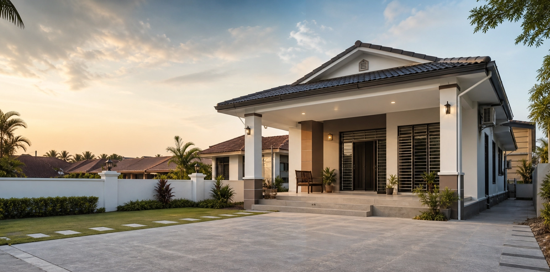 Bahagian depan homestay