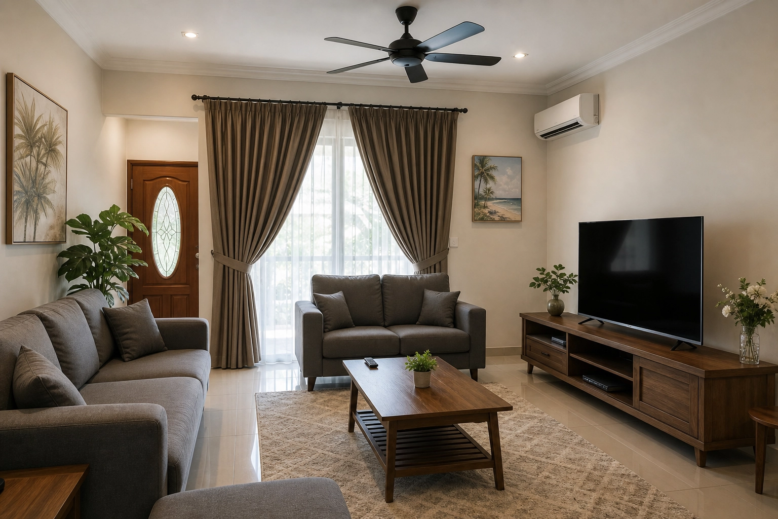 Ruang tamu homestay MyHomestay Malaysia